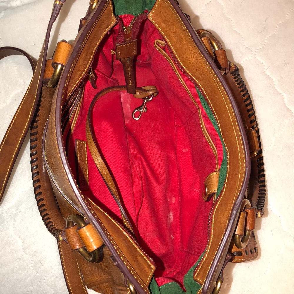 Vintage Leather Florentine Dooney and Bourke medium pocket satchel - Picture 4 of 4